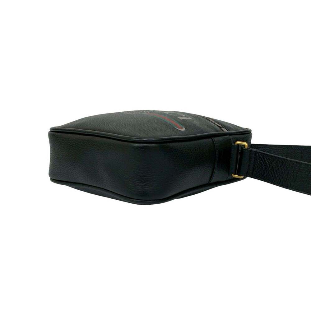 GUCCI Black Leather Pochette Shoulder Bag - Picture 8 of 10